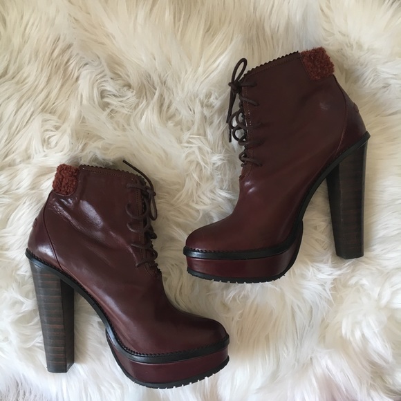 Opening Ceremony Laetitia 2 Lace Up Lug Boots - Picture 3 of 8